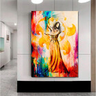 Quadro Decorativo Grande Contemporâneo Oriental Dancer - 150x