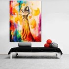 Quadro Decorativo Grande Contemporâneo Oriental Dancer - 150x