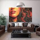 Quadro Decorativo Grande Contemporâneo Woman - 150x80cm
