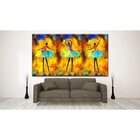 Quadro Decorativo Grande Danças Ballet Triplets - 180x120cm