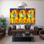 Quadro Decorativo Grande Danças Ballet Triplets - 200x100cm