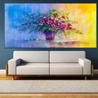 Quadro Decorativo Grande Floral Bouquet Flowers - 180x120cm