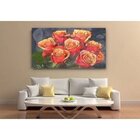 Quadro Decorativo Grande Floral D'amour Rose - 120x60cm