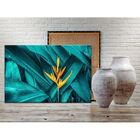 Quadro Decorativo Grande Floral Estrelícia Amarela - 200x120cm