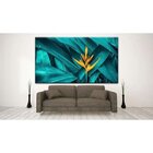 Quadro Decorativo Grande Floral Estrelícia Amarela - 200x120cm