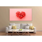 Quadro Decorativo Grande Floral Heart Of Flowers - 120x80cm