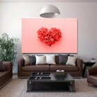 Quadro Decorativo Grande Floral Heart Of Flowers - 180x135cm