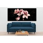 Quadro Decorativo Grande Floral Rustic Flower - 150x80cm