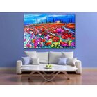 Quadro Decorativo Grande Flores Painting Of Poppy Field - 180