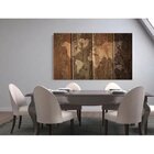 Quadro Decorativo Grande Mapa Rustic - 180x120cm