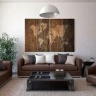 Quadro Decorativo Grande Mapa Rustic - 200x120cm
