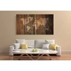 Quadro Decorativo Grande Mapa Rustic - 200x120cm