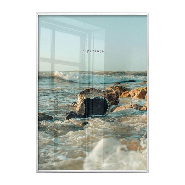 Quadro Decorativo Grande Mar Praia Fase Esperança Parede Sala