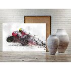 Quadro Decorativo Grande Moto Abstrato Motocicleta Desintegra
