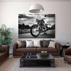 Quadro Decorativo Grande Motocicleta Retro - 150x100cm