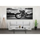 Quadro Decorativo Grande Motocicleta Retro - 150x100cm