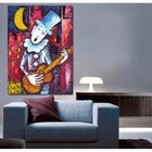 Quadro Decorativo Grande Música Violeiro - 100x70cm