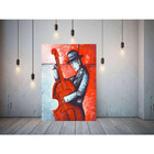 Quadro Decorativo Grande Música Violoncelo - 150x100cm
