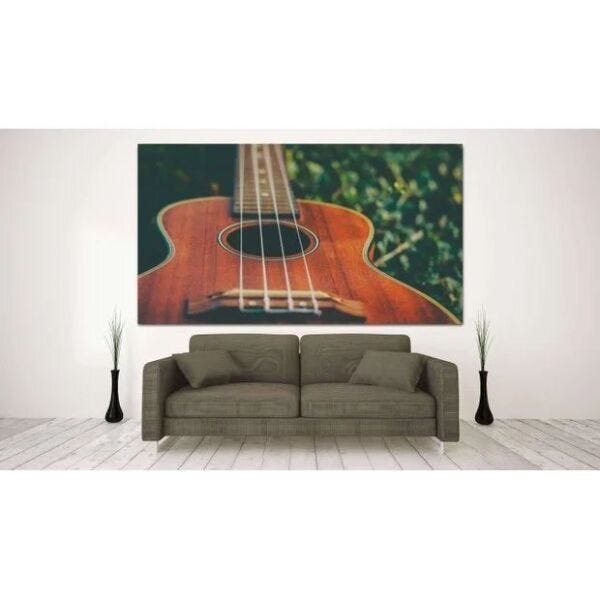 Quadro Decorativo Grande Musical Ukulelê - 180x120cm