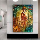 Quadro Decorativo Grande Músico Jazz Night - 120x80cm