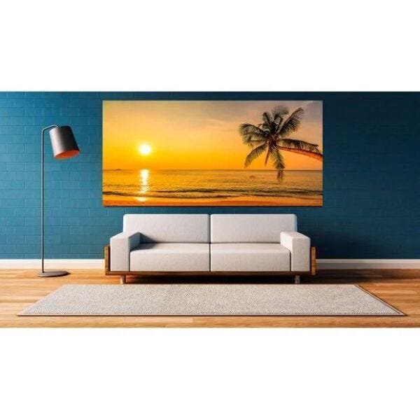 Quadro Decorativo Grande Paisagem Beach - 180x120cm
