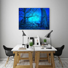 Quadro Decorativo Grande Paisagem Blue Tree - 100x70cm
