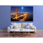 Quadro Decorativo Grande Paisagem Cidade Light Bridge - 150x8