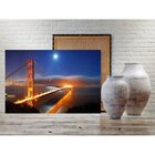 Quadro Decorativo Grande Paisagem Cidade Light Bridge - 150x8