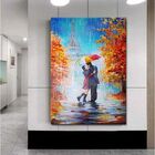 Quadro Decorativo Grande Paisagem Dia Dos Namorados Em Paris