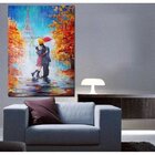 Quadro Decorativo Grande Paisagem Dia Dos Namorados Em Paris