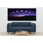 Quadro Decorativo Grande Paisagem Fases Lunar - 200x120cm