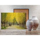Quadro Decorativo Grande Paisagem Golden Forest - 150x80cm