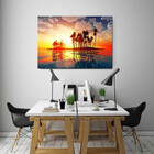 Quadro Decorativo Grande Paisagem Ilha Tropical - 100x70cm