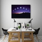 Quadro Decorativo Grande Paisagem Lunar - 180x135cm