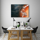 Quadro Decorativo Grande Paisagem Mar Com Pedras - 180x135cm