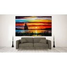 Quadro Decorativo Grande Paisagem Passeio No Mar - 120x60cm