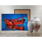 Quadro Decorativo Grande Paisagem Red Boat - 200x120cm