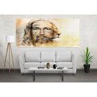 Quadro Decorativo Grande Religioso Jesus Leão - 120x60cm