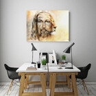 Quadro Decorativo Grande Religioso Jesus Leão - 120x80cm