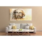 Quadro Decorativo Grande Religioso Jesus Leão - 120x80cm