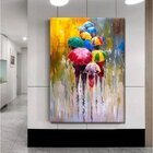 Quadro Decorativo Grande Umbrella Paint - 120x60cm