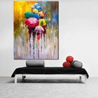 Quadro Decorativo Grande Umbrella Paint - 200x100cm