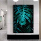 Quadro Decorativo Grande Vegetação Green Monstera Leaf - 150x