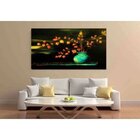 Quadro Decorativo Grande Vegetação Orange Leaves - 150x100cm