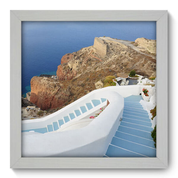 Quadro Decorativo - Grécia - 22cm X 22cm - 074qnmab