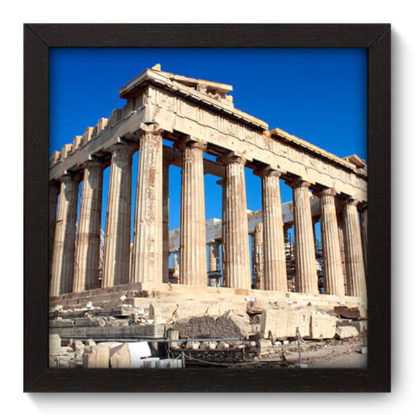 Quadro Decorativo - Grécia - 22cm X 22cm - 088qnmap