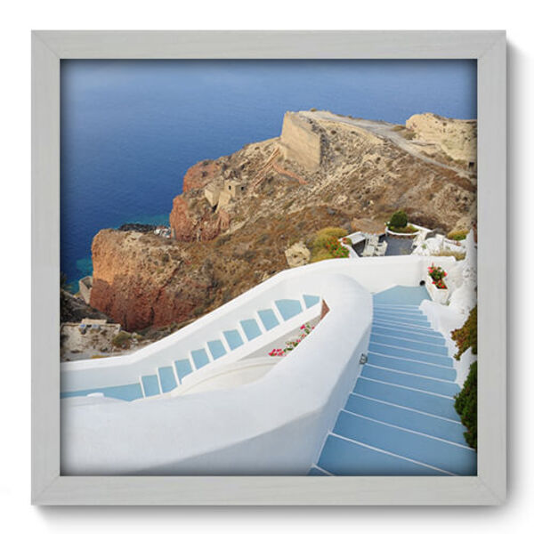 Quadro Decorativo - Grécia - 33cm X 33cm - 074qnmbb