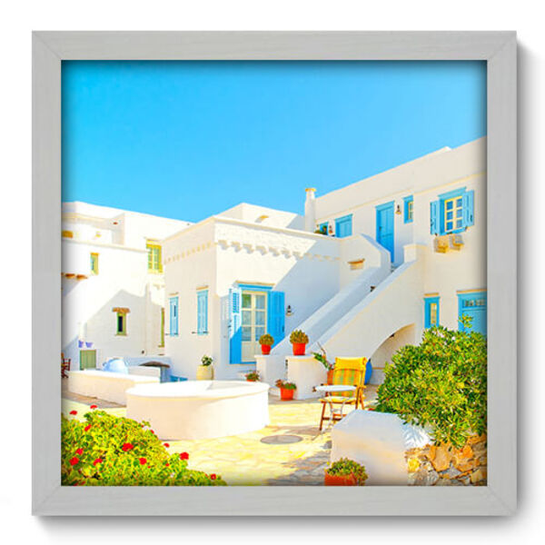 Quadro Decorativo - Grécia - 33cm X 33cm - 075qnmbb