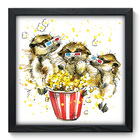 Quadro Decorativo - Guaxinim - 33cm X 33cm - 026qdhp