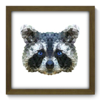 Quadro Decorativo - Guaxinim - 33cm X 33cm - 143qdsm